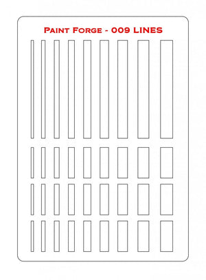 Paint Forge PFST009M STENCIL - LINES – Bild 2