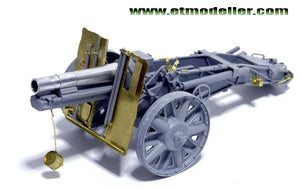 ET Modèle E35-016 Canon d&amp;#39;infanterie allemand sIG33 de 15 cm de la Seconde Guerre mondiale (Pour DRAGON 6259/6473) (1/35) – image 4