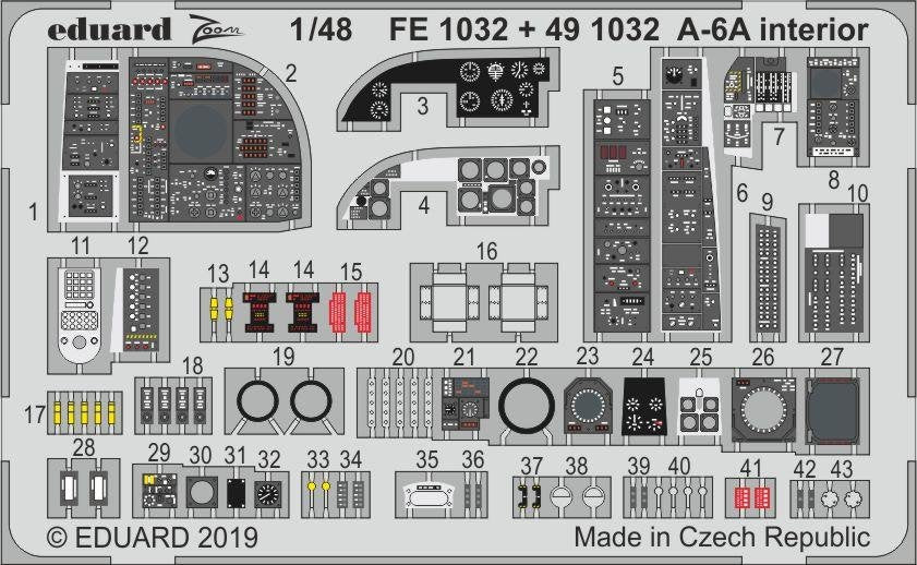 Intérieur Eduard FE1032 A-6A 1/48 HOBBY BOSS