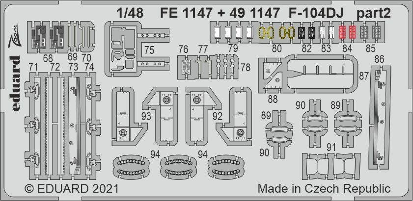Eduard 491147 F-104DJ for KINETIC 1/48 – Bild 3