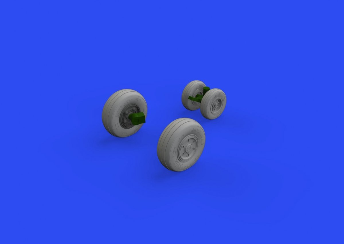 Eduard 648776 F/A-18F wheels MENG 1/48 – Bild 3