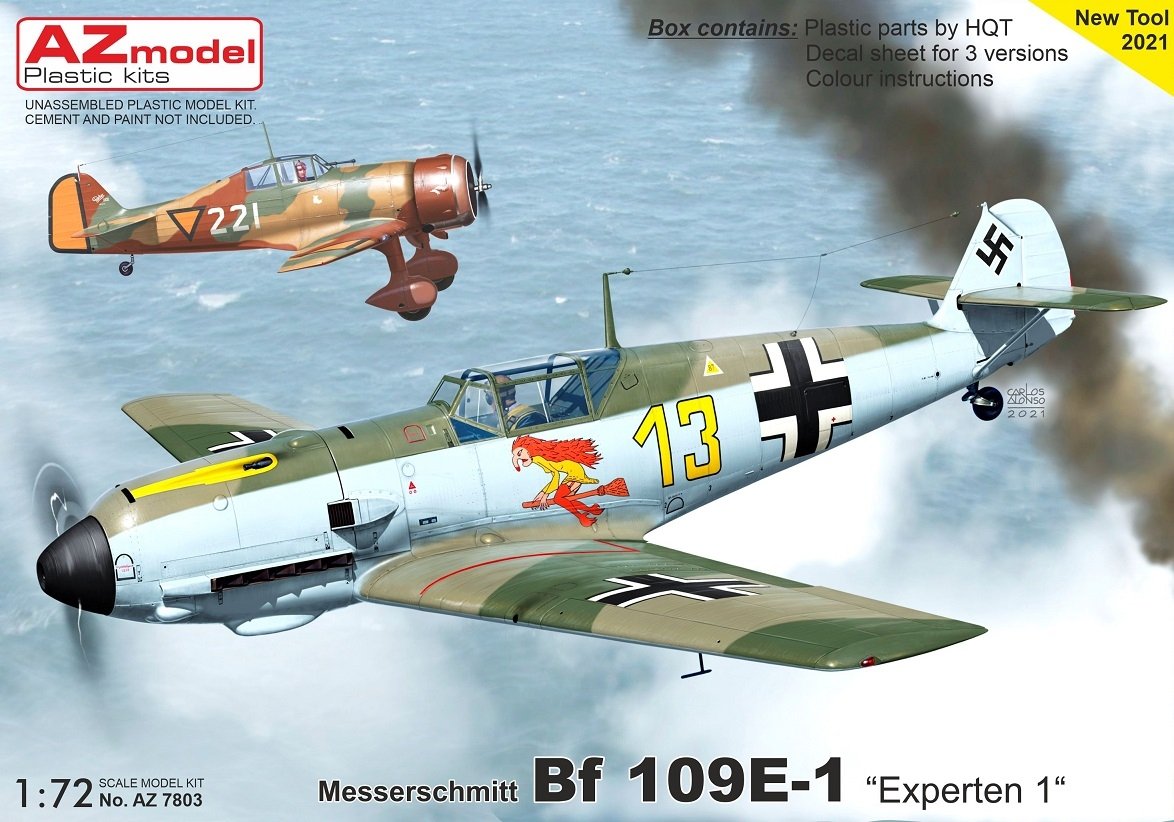 AZ Model AZ7803 Bf 109E-1 „Experten 1“ 1/72