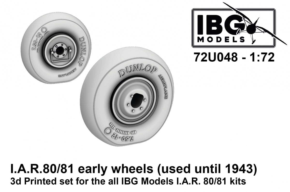 IBG 72U048 IAR 80/81 Roues anciennes (utilisées jusqu'en 1943) 1/72