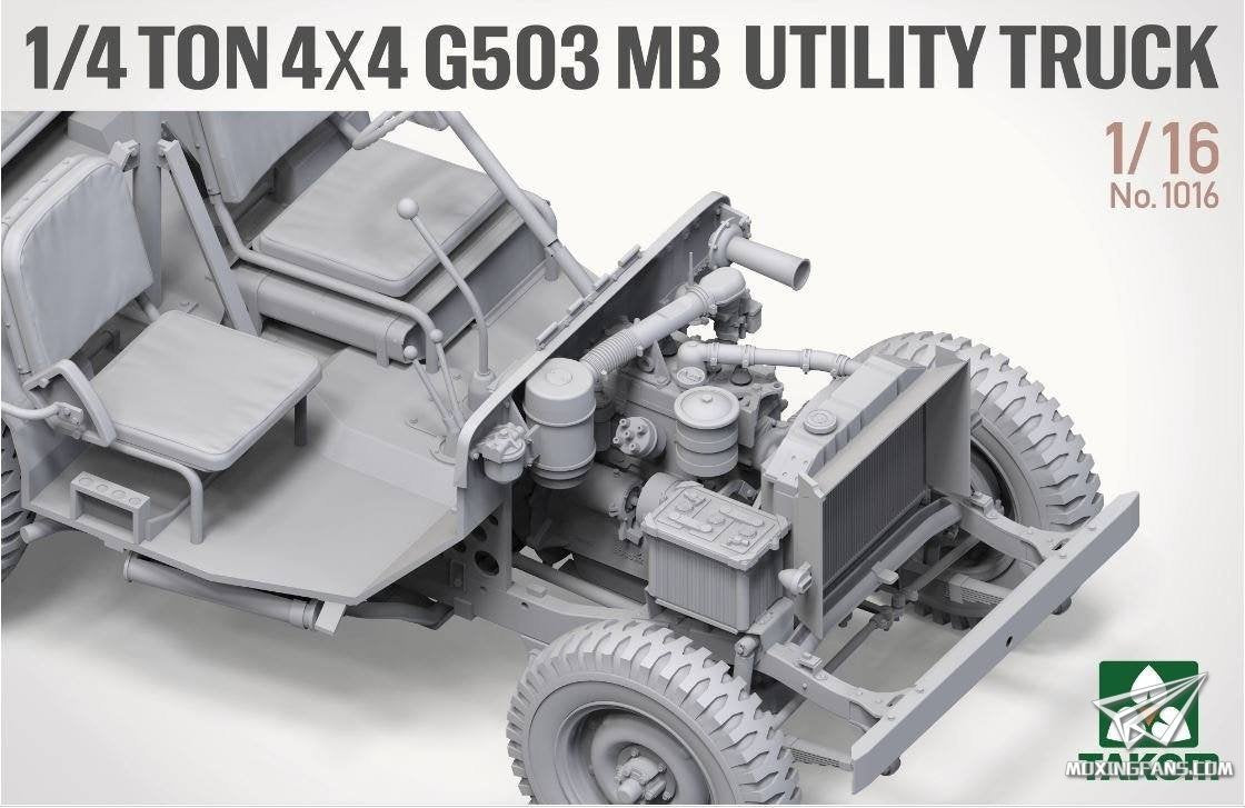 Takom 1016 Camion utilitaire 4x4 G503 MB 1/4 tonne (Jeep Willys) 1/16  – image 2