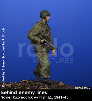 RADO Miniatures RDM35020 Soviet Razvedchik w/PPSh 41, (1941-45) 1/35 – Bild 2