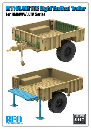 Remorque tactique légère Rye Field modèle 5117 M1101/M1102 pour HMMWV/JLTV série 1/35