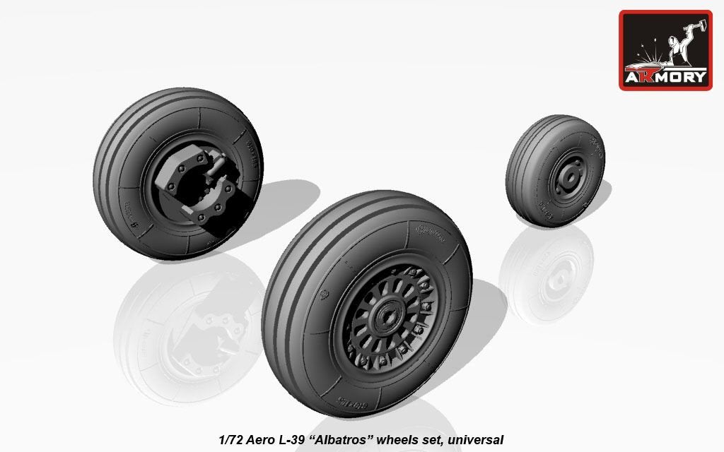 Armory Models AW72026 AERO L-39 Albatros wheels 1/72 – imagen 4