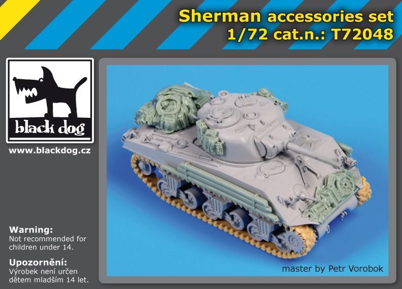 Ensemble d&amp;#39;accessoires Black Dog T72048 pour Sherman (Dragon 1/72) – image 2