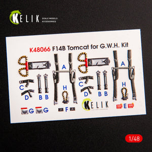 KELIK K48066 F-14B TOMCAT INTERIOR 3D DECALS FOR GWH KIT 1/48 – imagen 2