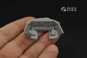 Intérieur imprimé en 3D et coloré sur papier décalcomanie (Zvezda) pour le Mi-17 (Mi-8MT version export) de Quinta Studio QDS-48354 (petite version) à l&amp;#39;échelle 1/48 – image 10