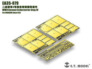 E.T. Model EA35-079 WWII German Schurzen for Stug.IV For DRAGON Smart Kit 1/35 – immagine 8