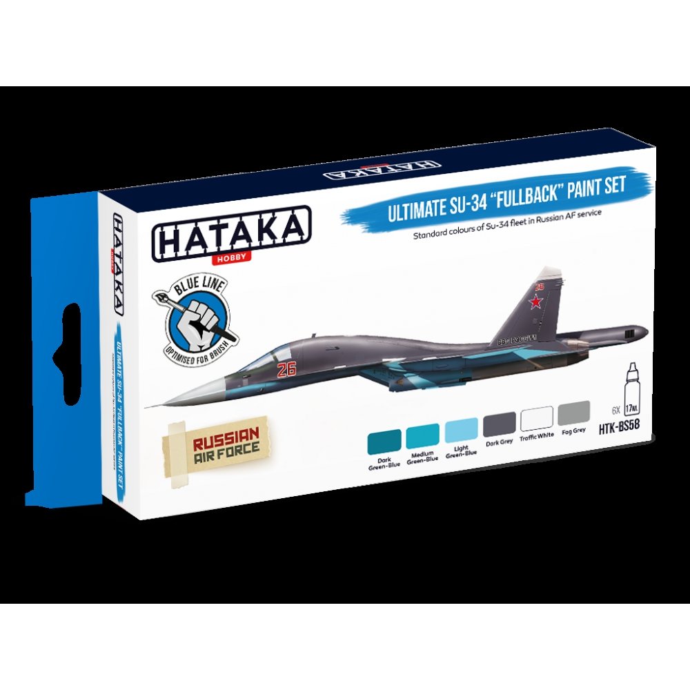 Hataka HTK-BS58 Ultimate Su-34 &amp;quot;Fullback&amp;quot; paint set (6x17ml) – image 3