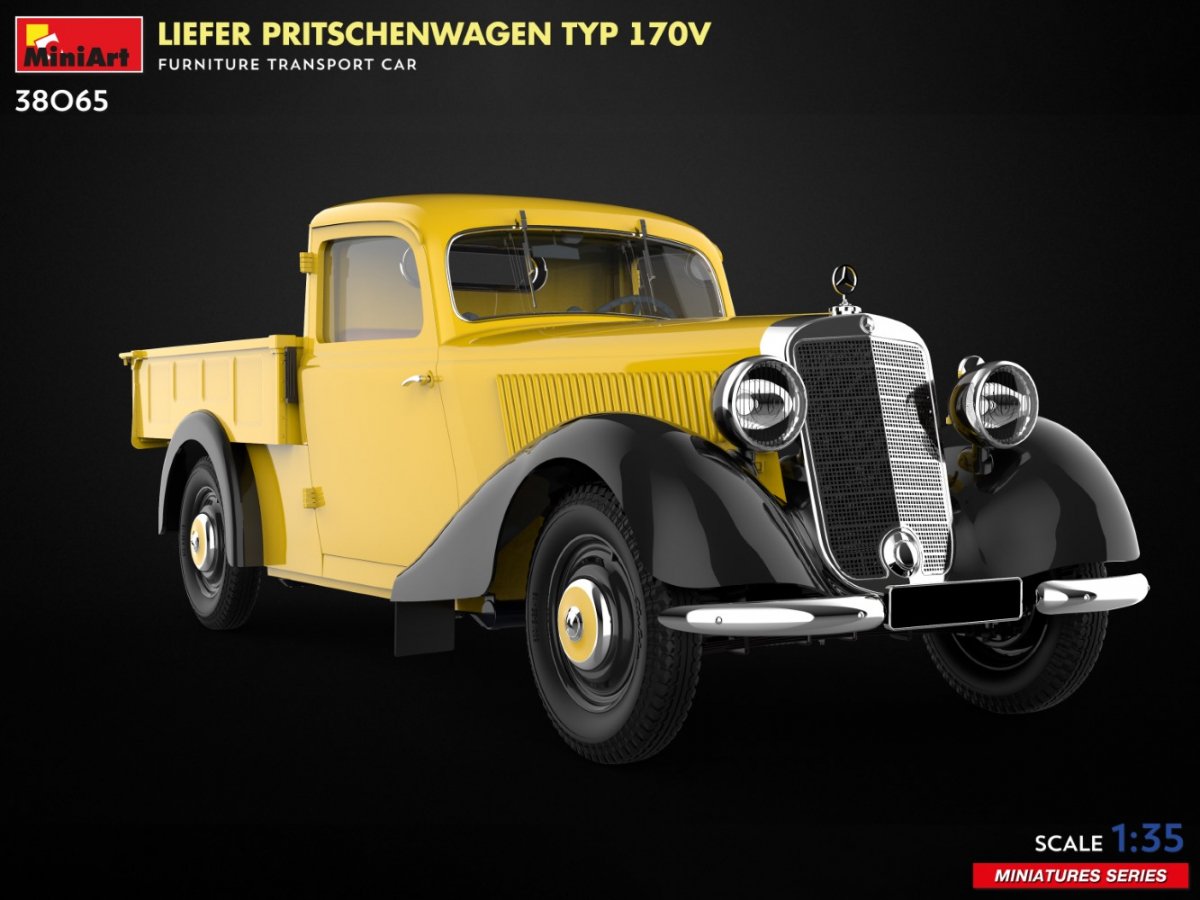 MiniArt 38065 LIEFER PRITSCHENWAGEN TYP 170V. FURNITURE TRANSPORT CAR 1/35 – Bild 9