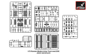 Armory Models 72407-R Russian Modern 6×6 Military Cargo Truck mod.5350 1/72 – imagen 7