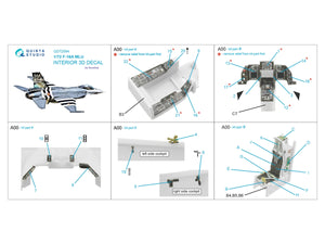 Quinta Studio QD72094 F-16A MLU 3D-Printed &amp;amp; colored Interior on decal paper (Revell) 1/72 – image 12