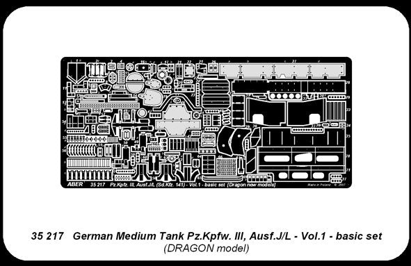 Aber 35217 German medium tank Pz.Kpfw. III, Ausf J/L - vol. 1 - basic set 1/35 – imagen 4
