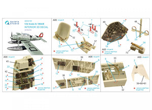 Intérieur imprimé en 3D et coloré sur papier décalcomanie (Revell) Quinta Studio QD32138 Ar 196A/B 1/32 – image 2