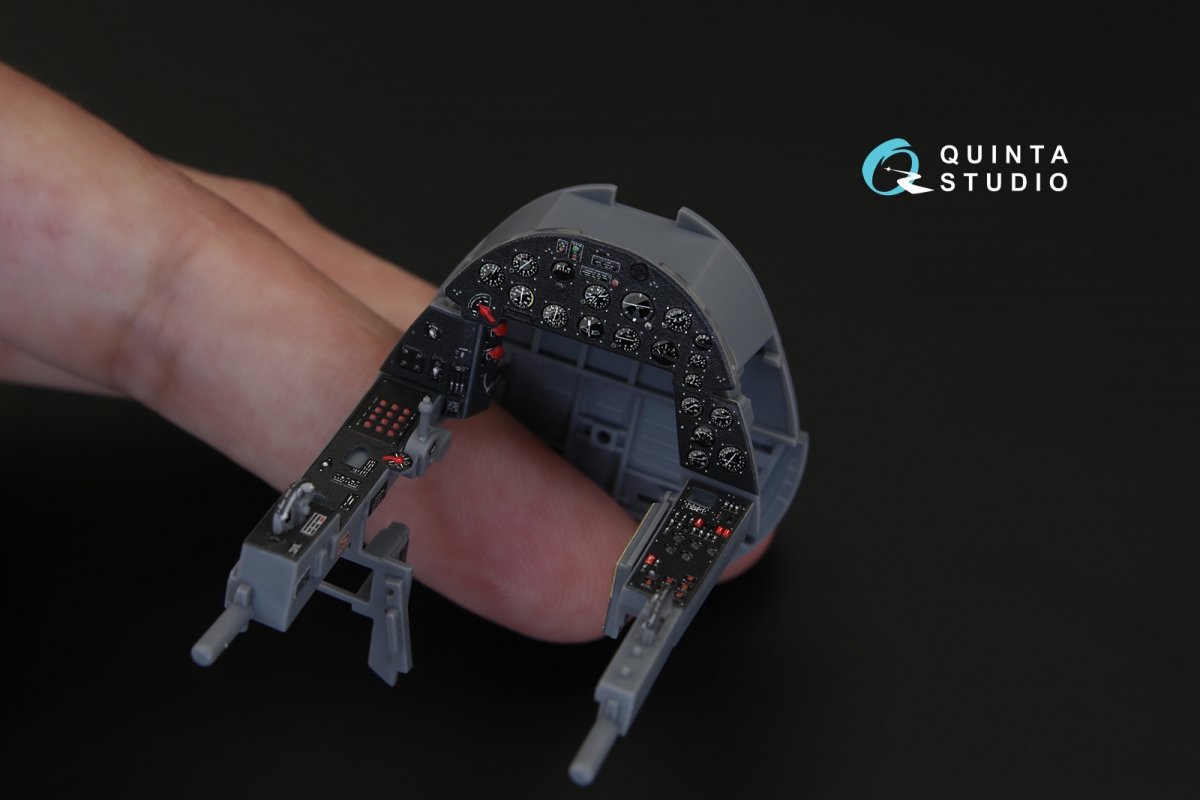 Quinta Studio QD32040 F4U-1A Corsair 3D-Printed &amp;amp; coloured Interior on decal paper (for Tamiya kit) 1/32 – imagen 5