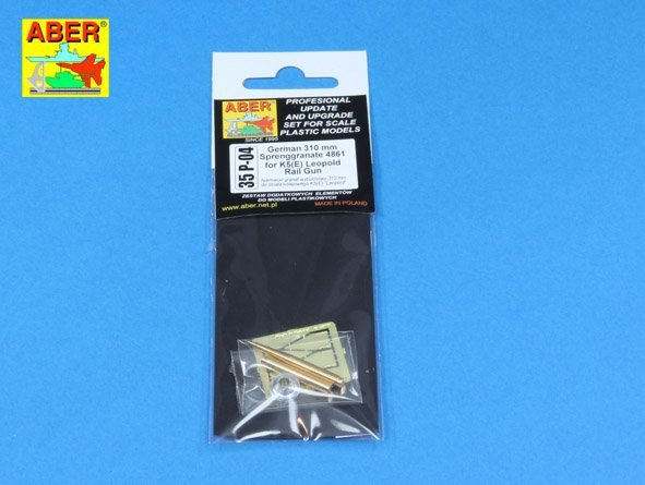 Aber 35P-04 German 310 mm Sprenggranate 4861 for K5(E) Leopold Rail Gun – imagen 7