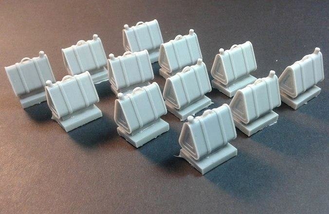 Panzer Art RE35-439 Boîtes triangulaires allemandes de la Seconde Guerre mondiale (12 pièces) 1/35 – image 2