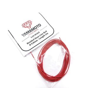 Yamamoto YMPTUN92 Wąż pleciony czerwony 0,8 mm 2m 1/24 – imagen 2