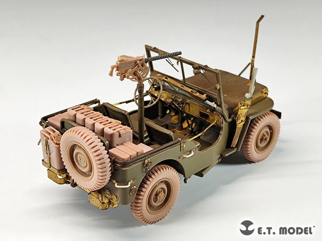 E.T. Model P35-156 U.S.Army Jeep Willys MB 1/4-ton 4x4 Truck Sagged Wheels 1/35 – imagen 7