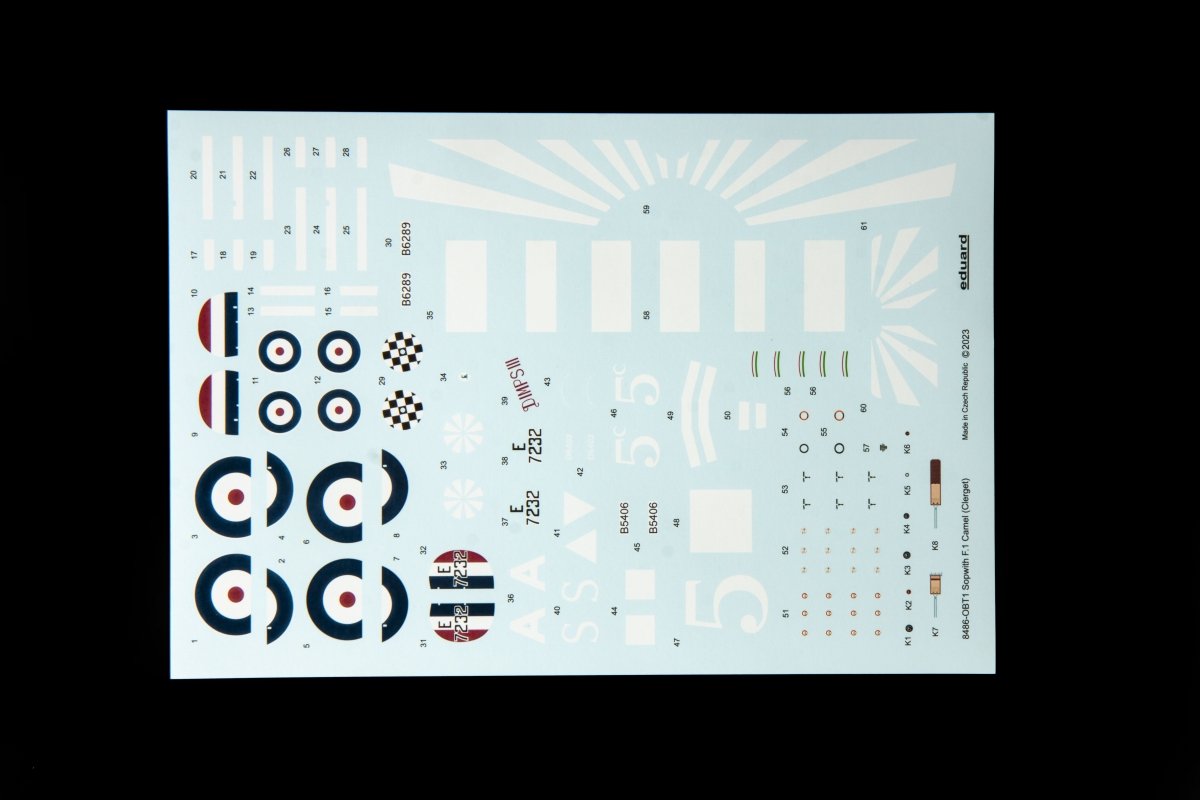 Eduard 8486 Sopwith F.1 Camel (Clerget) 1/48 – imagen 5