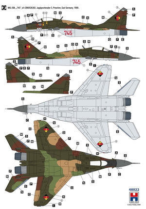 Hobby 2000 48022 MiG-29 German Air Force ( ACADEMY + CARTOGRAF + MASK ) 1/48 – immagine 5