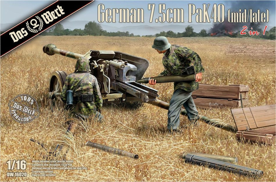 Das Werk DW16020 allemand 7,5 cm PaK40 (moyen/tardif) 1/16