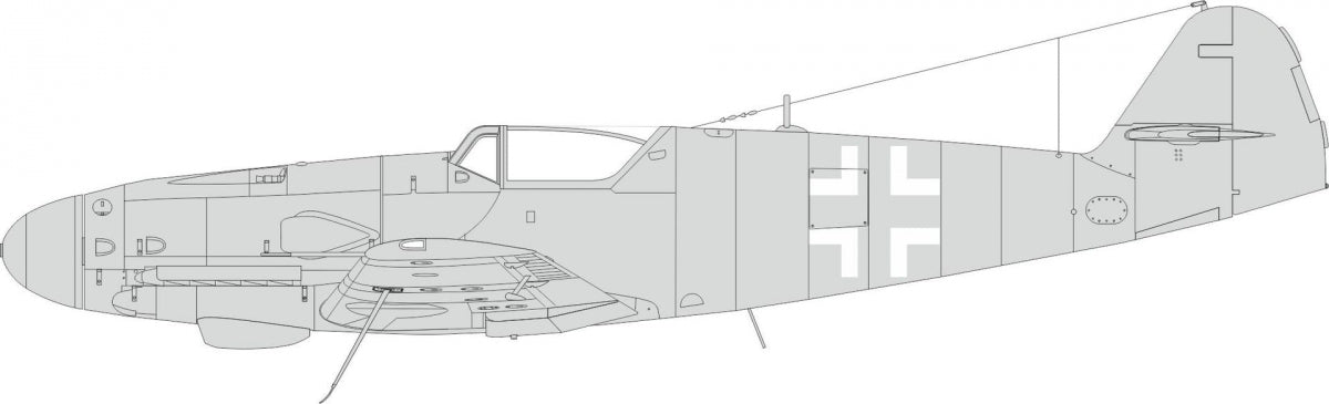 Insignes nationaux Eduard EX985 Bf 109K Eduard 1/48