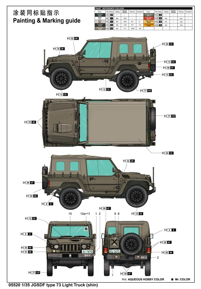 Trumpeter 05520 JSDF type 73 Light Truck 1/35 – imagen 2
