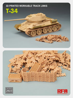 Rye Field Model 2023 T-34 - Chenilles fonctionnelles imprimées en 3D - Échelle 1/35 – image 3