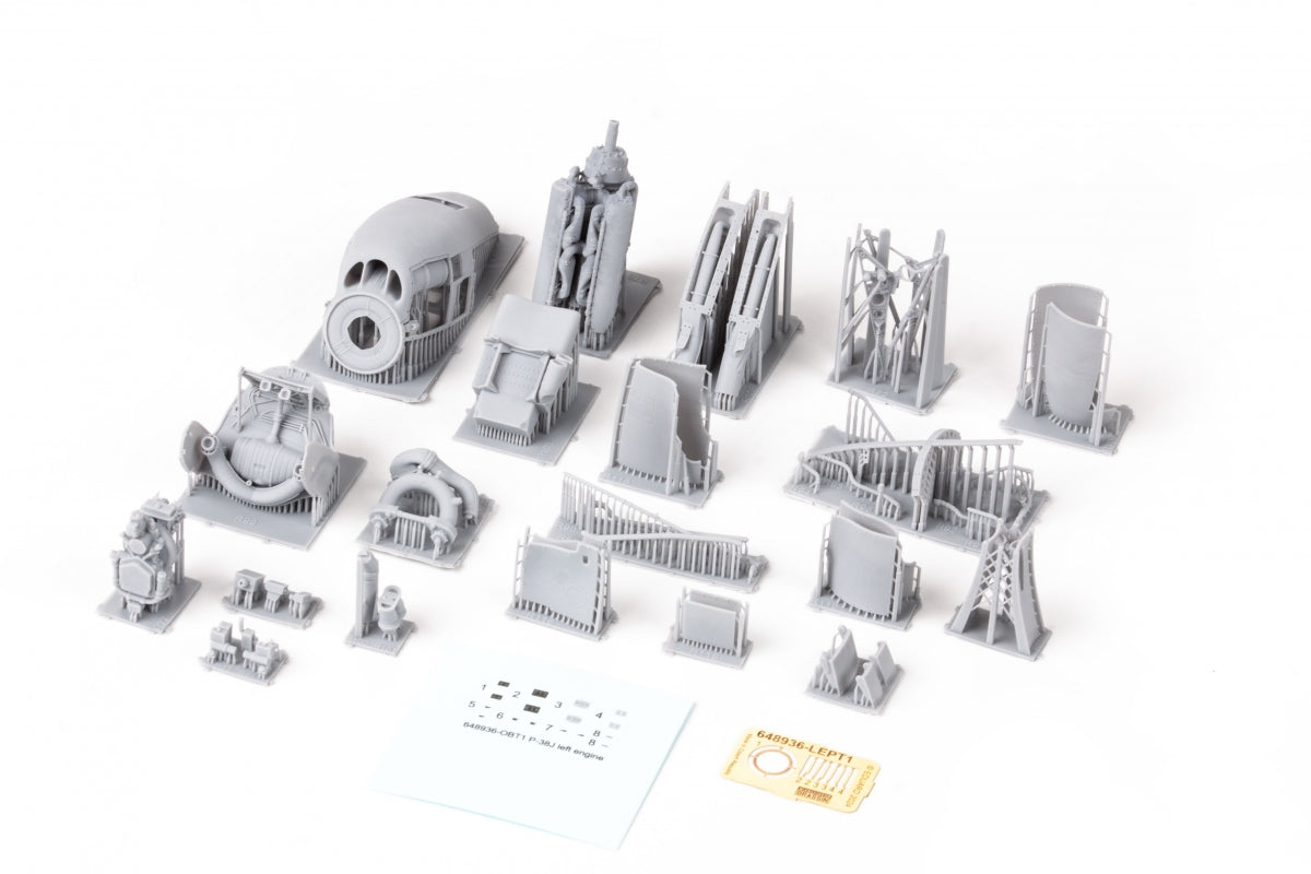 Eduard 648936 P-38J moteur gauche IMPRESSION TAMIYA 1/48 – image 3