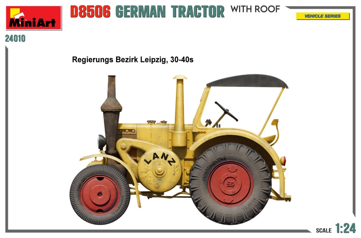 MiniArt 24010 Tracteur allemand D8506 avec toit 1/24 – image 4