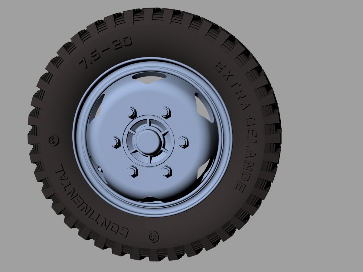 Panzer Art RE35-374 Opel Blitz road wheels early (gelande pattern) 1/35 – imagen 3