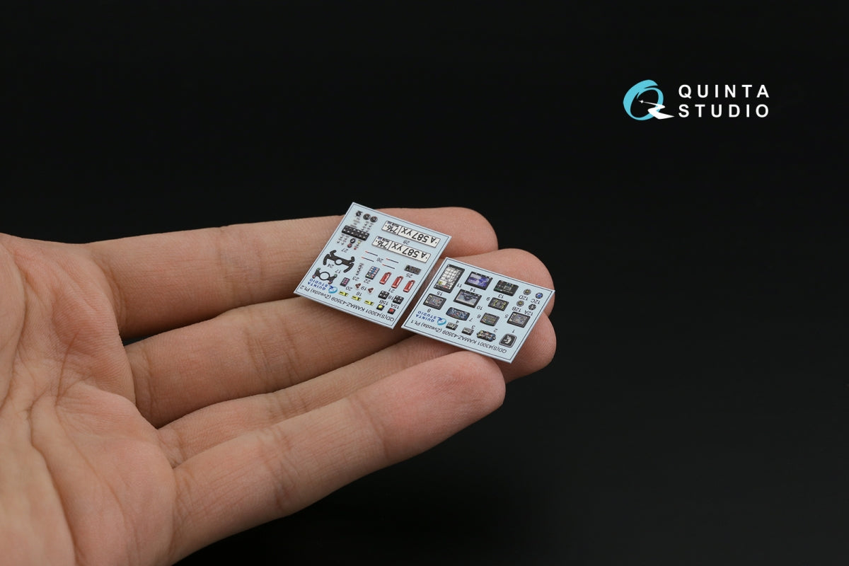 Quinta Studio QDS-43001 KAMAZ-43509 3D-Printed coloured Interior on decal paper (Zvezda) (Small version) 1/43 – imagen 8