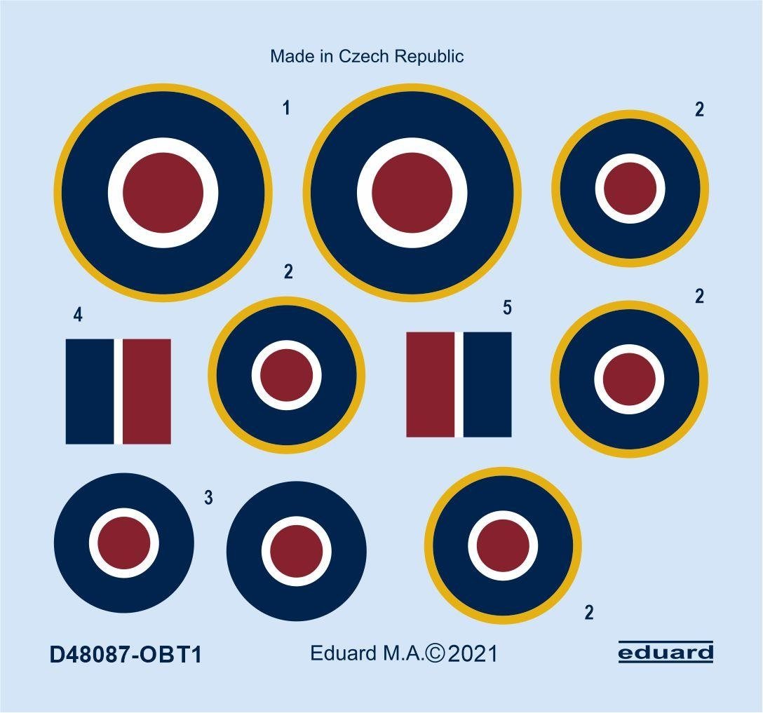 Eduard D48087 Tempest Mk.II roundels EDUARD/SPECIAL HOBBY 1/48