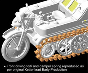 Dragon 6341 Sd.Kfz.2 Kettenkrad Early Production w/Infanteriekarren 1/35 – imagen 8