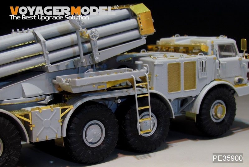 Voyager Model PE35900 Modern Russian 9P140 TEL of 9K57 Uragan(BM-27) MLRS Basic For TRUMPETER 1/35 – imagen 17