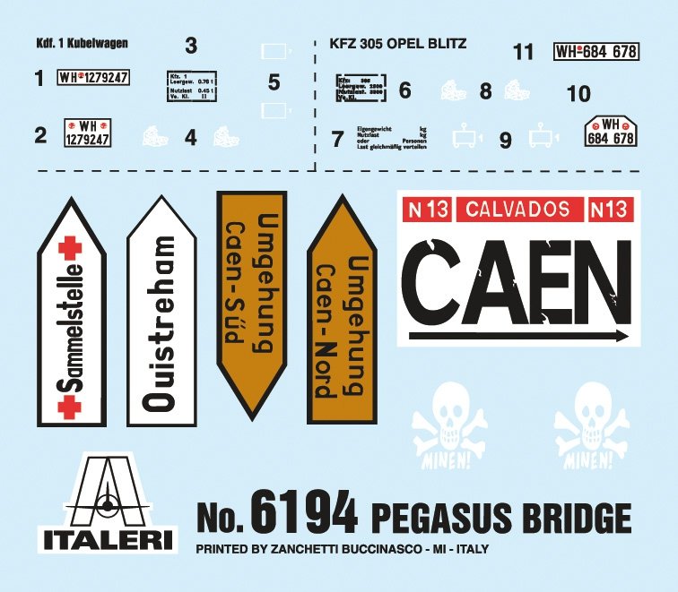 Italeri 6194 PEGASUS BRIDGE - Jour J 75e anniversaire 1944-2019 - Coffret Bataille 1/72  – image 3