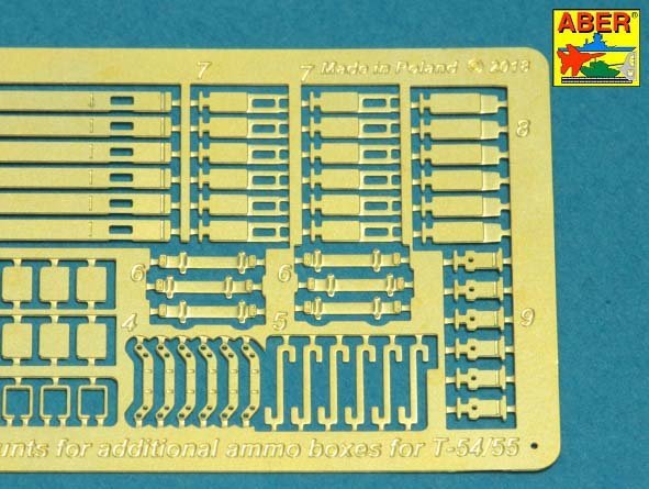 Aber 35A129 Mounts for additional ammunition boxes used on Soviet tanka like: T-54; T-55 or T-62 1/35 – Bild 4