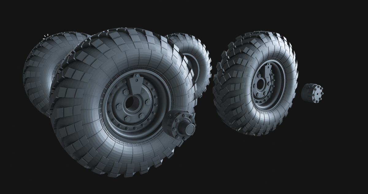Panzer Art RE35-536 ZiL-157&amp;amp;BTR-152 road wheels 1/35 – imagen 5