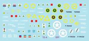 Star Decals 72-A1091 SA Tanks and AFVs in Italy South African Sherman IIA, Sherman Firefly VC, Sherman V AOP, M3A1 Scout Car, Humber Scout Car. 1/72 – Bild 2