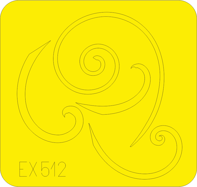 Eduard EX512 Bf 109G spinner spirals EDUARD 1/48