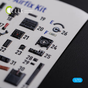 KELIK K72116 He-111 H6 interior 3D decals for Airfix kit 1/72 – Bild 6