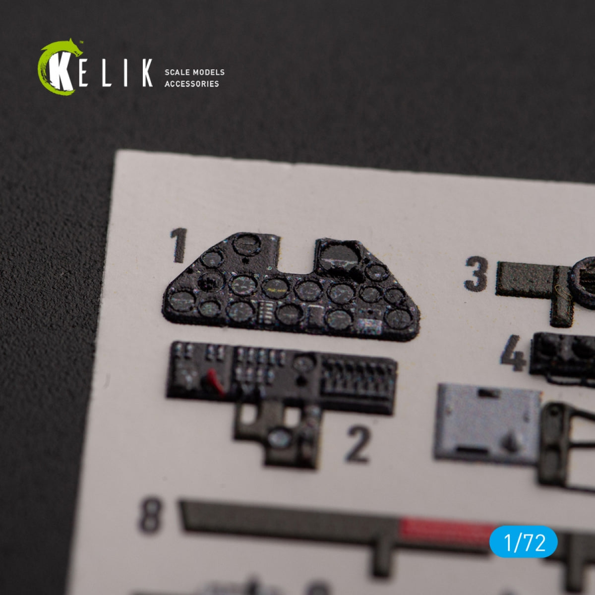KELIK K72154 P-40K - interior 3D decals for Special Hobby kit 1/72 – Bild 2