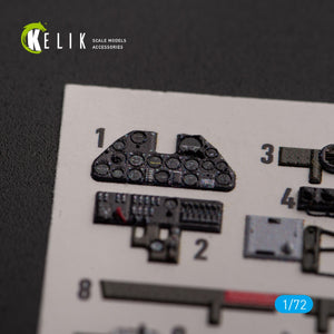 KELIK K72154 P-40K - interior 3D decals for Special Hobby kit 1/72 – Bild 2