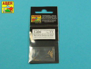 Aber 200L-11 Ensemble de 20 canons 20 mm L/65 MG C/30 pour navires allemands 1/200 – image 3