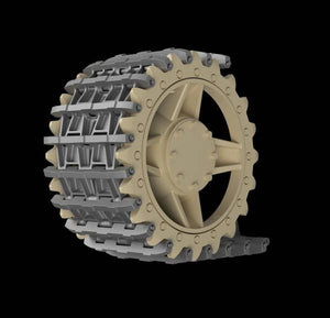 Panzer Art TR35-017 Entwicklungfahrzeug E-10 tracks + correct drive wheels 1/35 – imagen 2