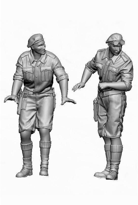 Glowel Miniatures 35918 British Tank Crew North Africa (2 Figures Designed For M3 Grant, 3D Printed) 1/35 – immagine 2